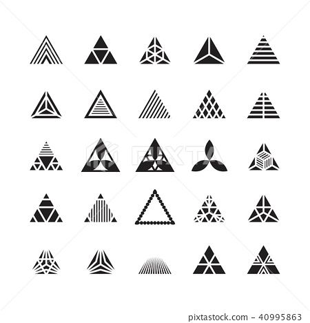 triangle geometric vector icon , ornament - Stock Illustration(No.40995863). Find images exactly you are looking for from more than 61,500,000 of royalty-free stock photos, illustrations, and vectors. Download and enjoy fresh & incredible images added every day. Triangle Vector, Geometric Logo Design, Leo Tattoos, Geometric Tattoo Design, Geometric Vector, Vector Icons Illustration, Geometric Logo, Doodle Art Designs, Triangle Logo