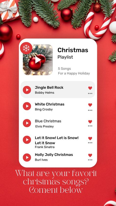 This Christmas playlist is the perfect way to get into the holiday spirit. It features 5 of the most popular Christmas songs of all time, all guaranteed to get you up and dancing. So put on your dancing shoes, crank up the volume, and let the music take you away! Christmas playlist, Christmas music popular, Christmas songs, Frank Sinatra, Elvis Presley, Bing Crosby #christmas #christmasmusic #christmasplaylist #holidays #music #singing #dancing #celebration Ultimate Christmas Playlist, Holidays Music, Christmas Music Playlist, Holiday Playlist, Popular Christmas Songs, Music Singing, Christmas Playlist, Favorite Christmas Songs, Happy Xmas