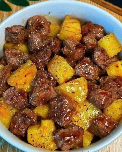 Butter Steak Bites And Potatoes, Steak Bites And Potatoes, Garlic Butter Steak Bites, Butter Steak Bites, Air Fryer Garlic, February Quotes, Braids And Locs, Butter Steak, Garlic Butter Steak