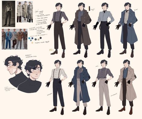 Detective Outfit Anime, Hand In Coat Pocket Reference Drawing, Trench Coat Pose Reference, How To Draw Coats Jackets, Coat Hanging Off Shoulders Drawing, Trench Coat Art Reference, How To Draw A Trench Coat, Jacket On Waist Drawing, Trench Coat Outfit Drawing