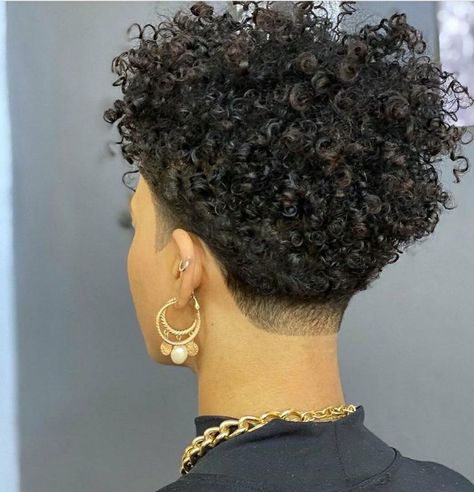 Undercut Afro Natural Hair, Low Taper Fade Haircut Black Women, Tapered Afro Women, Tapered Natural Hair For Black Women, Undercut Designs For Black Women, Tapered Cuts For Black Women, Cute Hairstyle Ideas, Tapered Natural Hair Cut, Natural Hair Haircuts