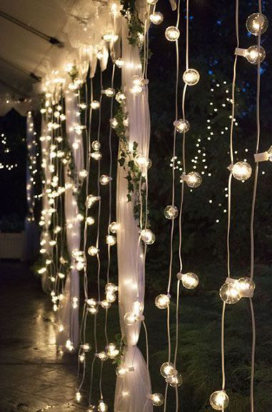 Backyard Reception, Lights Hanging, String Lights Wedding, Globe String Lights, Festoon Lighting, Tent Wedding, Wedding Night, Wedding Reception Decorations, Wedding Lights