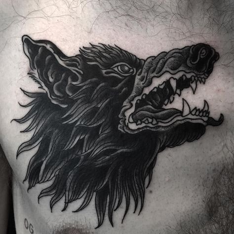 Going through the archives. Fun one from last year. Thanks Jon. Done @houseofthievestattoo #houseofthievestattoo #digbeth #birmingham Tattoo Traditional, Wolf Tattoo, Birmingham, Tattoos, Tumblr, Black, Instagram