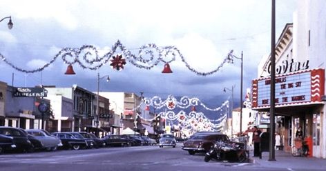 WHEN WE WERE HOME: Citrus Street, Downtown Covina 1950's and 1962 Christmas Downtown, California Pool, California Pools, San Gabriel Valley, East Los Angeles, Colour Photography, California History, West Covina, California Girl