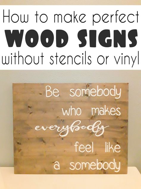 These beautiful wood signs are so popular right now, but they can be pretty expensive to buy.  Make your own!  CrazyDiyMom has a great tutorial on how to make these beautiful DIY wooden signs with just your computer and paint! Diy Painted Signs, Write On Wood, Diy Wooden Signs, Words On Wood, Wooden Signs With Sayings, Make Your Own Sign, Wood Craft Patterns, Wooden Signs Diy, How To Make Signs