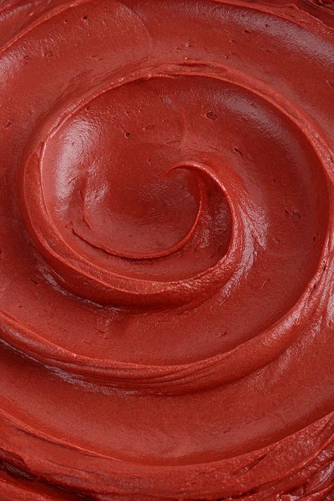 Red Velvet Cream Cheese Buttercream - Wicked Good Kitchen Red Velvet Frosting, Baking Design, Cream Cheese Buttercream, Cake Frosting Recipe, Icing Frosting, Velvet Cream, Cupcake Icing, Cupcake Frosting, Cake Icing