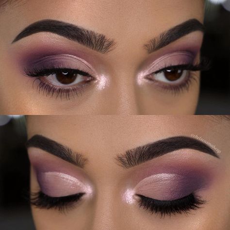 Mauve Smokey Eye, Latest Eye Makeup, Wedding Makeup Vintage, Shimmer Eyeshadow Palette, Makeup Deals, The Best Makeup, Cream Eyeshadow, Glitter Eyeshadow, Makeup Face