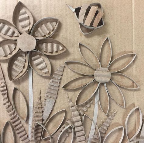 Working on ideas for relief sculptures using paper towel and toilet paper rolls. Check out more art ideas @mrsnewtonsartroom… | Instagram Easy Sculpture Art, Cardboard Relief Sculpture, Paper Sculpture Art, Cardboard Relief, Paper Relief, Cardboard Construction, Projects School, Toilet Paper Roll Art, Rolled Paper Art