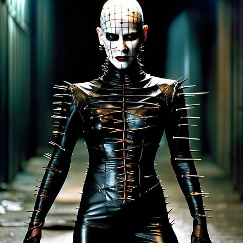 Cenobite Costume, Pinhead Costume, Hellraiser Cenobites, Latex Halloween Costume, Hellbound Heart, Demon Ideas, Hell Raiser, Clothes Combination, Clive Barker