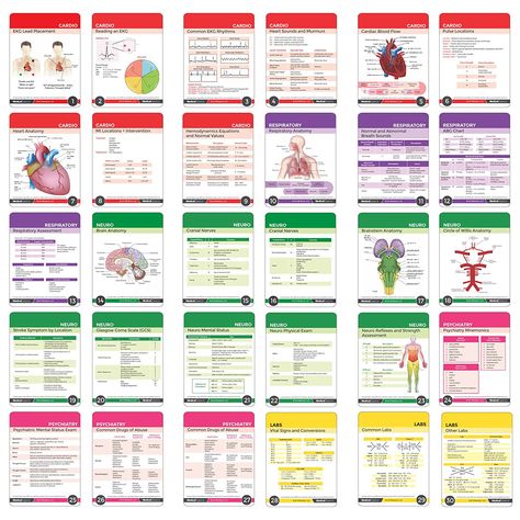 Amazon.com : Nursing Notes 60 High Yield Pocket Nursing Reference Cards, Durable Plastic (3.5" x 5") - MedSurg, ICU/Critical Care, Pharmacology, OB/Peds - with Bonus Medical Abbreviation Booklet : Office Products Nursing Badge Reference Cards, Medical Reference Cards, Nursing Medication Cards, Nursing Reference Cards Printable, Oncology Nursing Notes, Pharmacology Cards, Nursing Reference Cards, Pharmacology Flash Cards, Nursing Flashcards