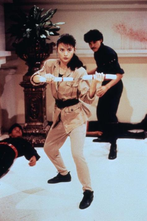 M.A.A.C. – MAAC Fight Of The Day: MOON LEE vs Thugs In IRON ANGELS 3 Action Films, Hong Kong Cinema, Action Movie Stars, 90s Actresses, Moon Lee, Kung Fu Martial Arts, Martial Arts Girl, Female Fighter, Happy 50th