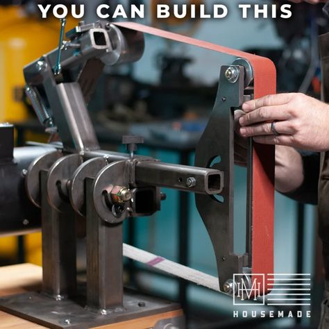 2x72 Belt Grinder Plans - House/Work & House/Made – HouseMade - by Brian House 2 X 72 Belt Grinder Plans, Belt Grinder Plans 2x72, Free 2x72 Belt Grinder Plans, 2x72 Belt Grinder Plans, Blacksmith Power Hammer, Officine In Garage, 2x72 Belt Grinder, Diy Forge, Belt Grinder Plans