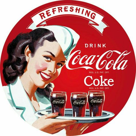 publicité vintage #tomsanati Coca Cola Poster, Coca Cola Kitchen, Coke Ad, ポップアート ポスター, Always Coca Cola, Coca Cola Ad, World Of Coca Cola, Vintage Coke, Etiquette Vintage