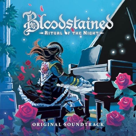 Bloodstained : Ritual of the Night Kickstarter promotional poster Bloodstained Ritual Of The Night, Game Fanart, Promotional Poster, Vampire Hunter, Character References, Free Use, Bloodborne, Nier Automata, Movie Soundtracks