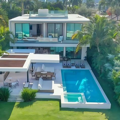 House With Pool, Luxury Beach House, Dream Life House, Casas The Sims 4, التصميم الخارجي للمنزل, Fotografi Alam Semula Jadi, Modern Beach House, Beach House Design, Hus Inspiration