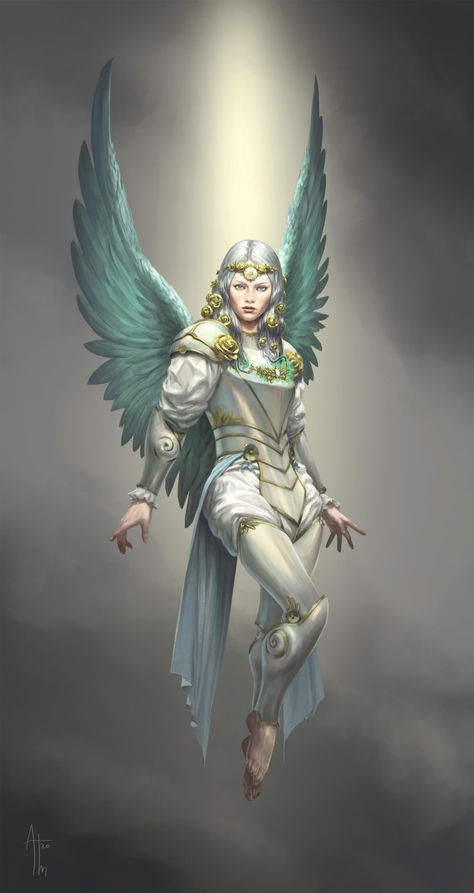 ArtStation - Nhea, Andrea Tentori Montalto Winged People, Dnd Races, Rose Crown, D D Monsters, Demon Art, Concept Artist, Angel Art, Character Designs, Freelance Illustrator