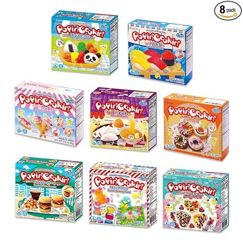 Amazon.com : Popin Cookin Kits Variety 8 Pack. Poppin Cookin, Gummy Sushi Candy, Kracie, Gummy Candy Making Kit, Japanese Candy Kit, Mini Food Kit : Grocery & Gourmet Food Gummy Sushi, Japanese Candy Kits, Sushi Candy, Popin Cookin, Food Kit, Sushi Kit, Candy Kit, Boo Basket, Junk Food Snacks