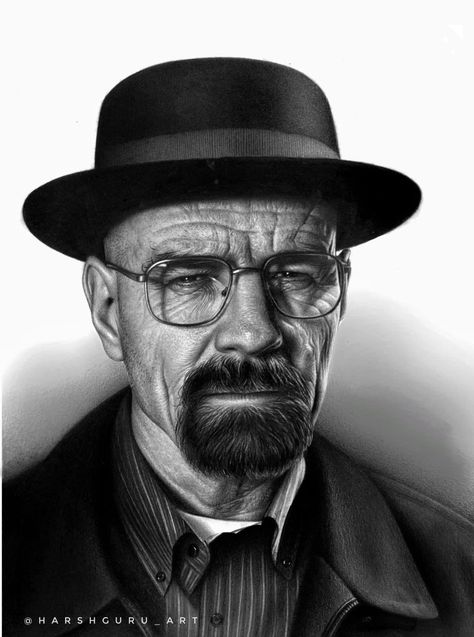 Portrait Hyper Realism, Hyper Realistic Portraits, Hyper Realistic Drawings Black And White Portraits, Celebrity Portrait Tattoo, Hyper Realism Drawing, Hyper Realism Art, Hyper Realistic Sketches, Realistic Drawings Of People, Walter White Art