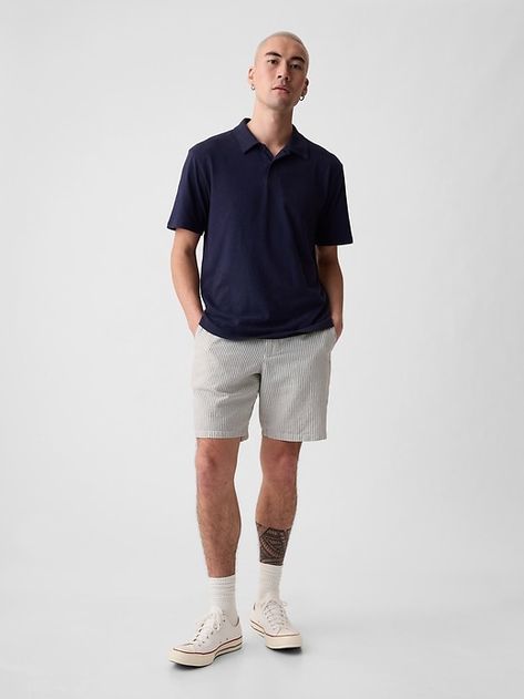 8" Linen-Cotton Shorts Men Grey Shorts Outfit, Cotton Shorts Outfit Men, Linen Shorts Outfit Men, Cotton Shorts Outfit, Grey Shorts Outfit, Linen Shorts Outfit, Mens Shorts Outfits, Shorts Outfit, Photoshoot Outfits