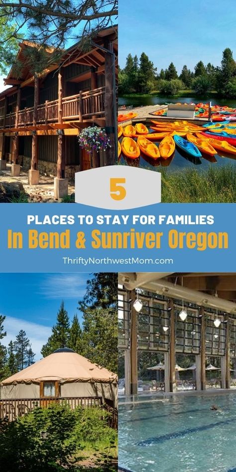 Bend Oregon With Kids, Oregon Family Vacation, Sunriver Oregon, Oregon Hotels, Sunriver Resort, Best Family Beaches, Oregon Trip, Oregon Road Trip, Camping Resort