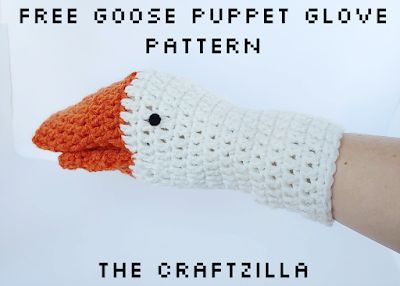 Goose Puppet, Boy Crochet Patterns, Untitled Goose Game, Finger Puppet Patterns, Goose Game, Glove Puppets, Diy Crochet Toys, Glove Pattern, Crochet Gloves Pattern