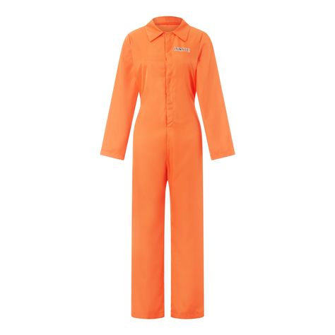 PRICES MAY VARY. Quality Material: Roiysan Women Men Made Prison Jumpsuit is made of high quality polyester fabric, this is designed to withstand wear and tear, ensuring that it will last through multiple Halloween seasons and costume parties. Fashion Dessign: Family Matching Prison Jumpsuit, Halloween inmate criminal cosplay costume, long sleeve button down long romper, elastic high waist overalls, lapel collar letter print playsuit for unisex adult children. Halloween Cosplay: Get into charact Prison Jumpsuit, Toddler Halloween Costume, Long Sleeve Playsuit, Role Playing, Playsuit, Letter Print, Cosplay Costume, Jumpsuit, Elastic