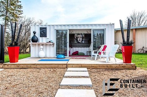 Shipping Container Homes on Instagram: “The "She Shed" built by @container.built  Men have the man cave, now women have the She Shed. What would you change? Comment below!” Container Man Cave, Shipping Container Sheds, She Shed Interior, Shipping Container Conversions, 20ft Shipping Container, Shipping Container Pool, Pool Shed, Container Pool, Shipping Container Cabin