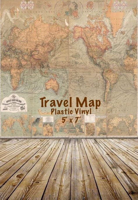 Map Backdrop, Map Photography, Photo Shoot Studio, Banquet Ideas, Retro Painting, Toddler Photos, Wooden Floors, Studio Props, Cool Wallpapers For Phones