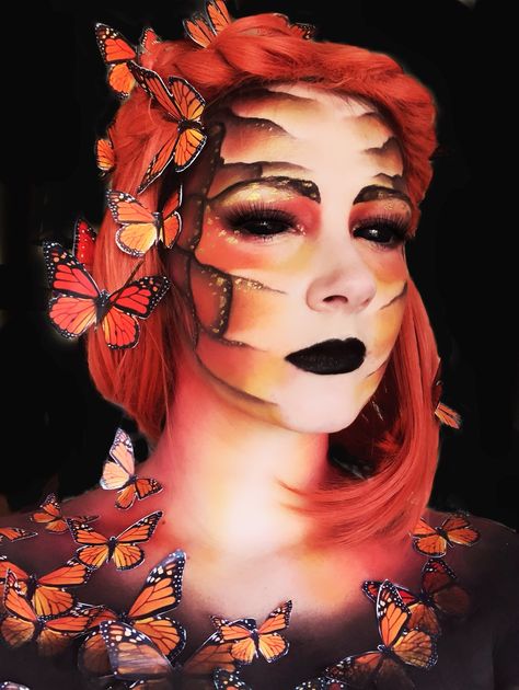 Butterfly Sfx Makeup, Eye Prosthetic, Butterfly Makeup, Winged Eye, Fx Makeup, Sfx Makeup, Butterfly Wing, Butterfly Wings, Skin Makeup