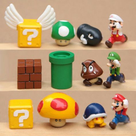 Super Mario Luigi, Mario E Luigi, Super Mario Bros Party, Super Mario And Luigi, Baby Toys Diy, Funko Pop Toys, Mario Luigi, Mario Birthday, Pop Toys