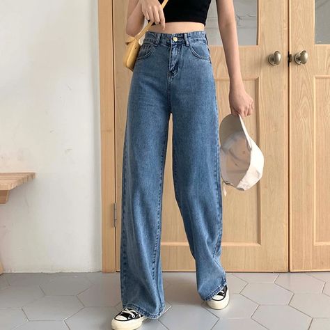 Pantalones Baggy Pants Outfit, Baggy Jeans Outfit, Square Pants, Outfit Jeans, Baggy Pants, Baggy Pant, Straight Trousers, Mode Streetwear, Mode Outfits