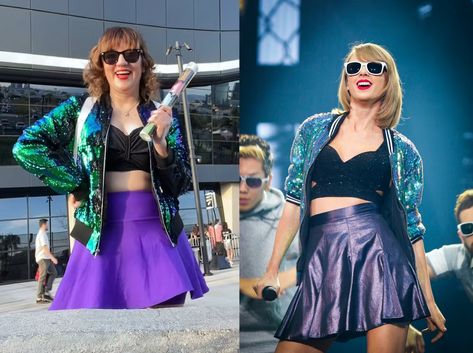 Taylor Swift Eras Group Costume, Swiftie Costume Ideas, Taylor Swift Outfit Diy, Girls Taylor Swift Costume, Eras Tour Outfits Ttpd Ideas, Taylor Swift Diy Outfits, Taylor Swift Eras Tour Outfits Plus Size, Plus Size Eras Tour, Diy Taylor Swift Outfit