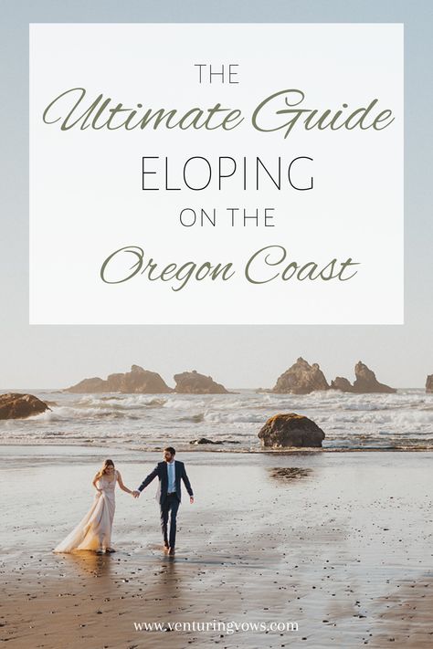 Oregon Coast Micro Wedding, Oregon Beach Wedding, Beach Wedding Foods, Dream Elopement, Oregon Coast Elopement, Oregon Coast Wedding, Seaside Oregon, Oregon Beach, Where To Elope