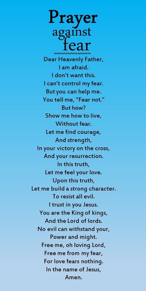 A useful prayer against fear.                                                                                                                                                      More Positive Quotes For Life Happiness, Woord Van God, Everyday Prayers, Motivation Positive, Christian Prayers, Good Prayers, Daily Prayers, Prayer Verses, Life Quotes Love