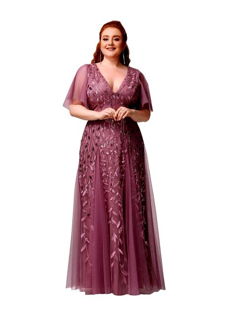 Ever Pretty Sleeve Wedding Orchid Dresses Dress For Banquet, Saffron Color, Orchid White, Mermaid Evening Dress, Plus Size Bridesmaid, Fishtail Dress, Ever Pretty, Lace Bridesmaid Dresses, Mermaid Evening Dresses