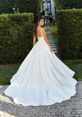 Flavia Wedding Dress Square Neck Wedding Dress, Mori Lee Bridal, Mori Lee Wedding Dress, Basque Waist, Tulle Wedding Gown, Neck Wedding Dress, White Wedding Dress, Mori Lee, Tulle Wedding