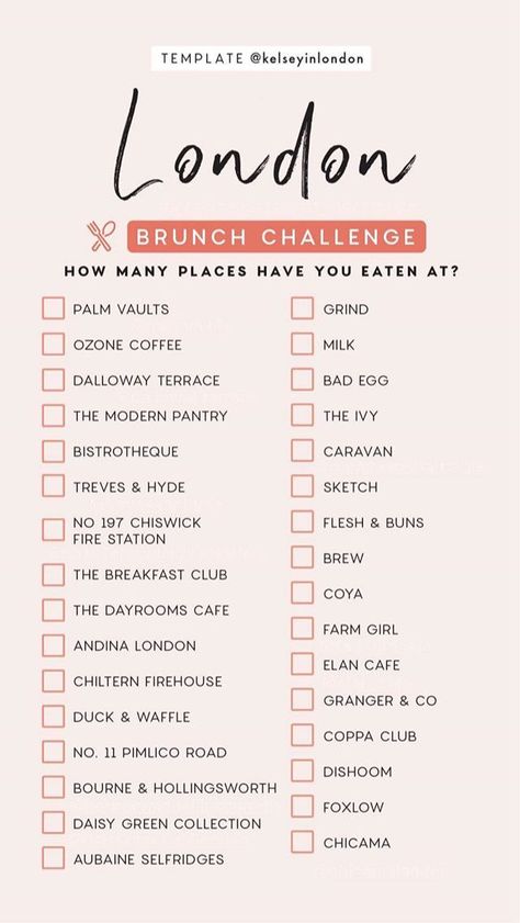 A London brunch challenge Fine Pictures, London Bucket List, List Challenges, Brunch Spots, Voyage Europe, Travel Checklist, Bucket Lists, London Town, I Want To Travel