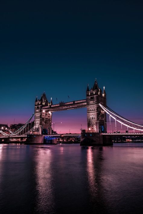 The Tower, Tower Bridge, At Night, Bridge, Tower, London, Travel