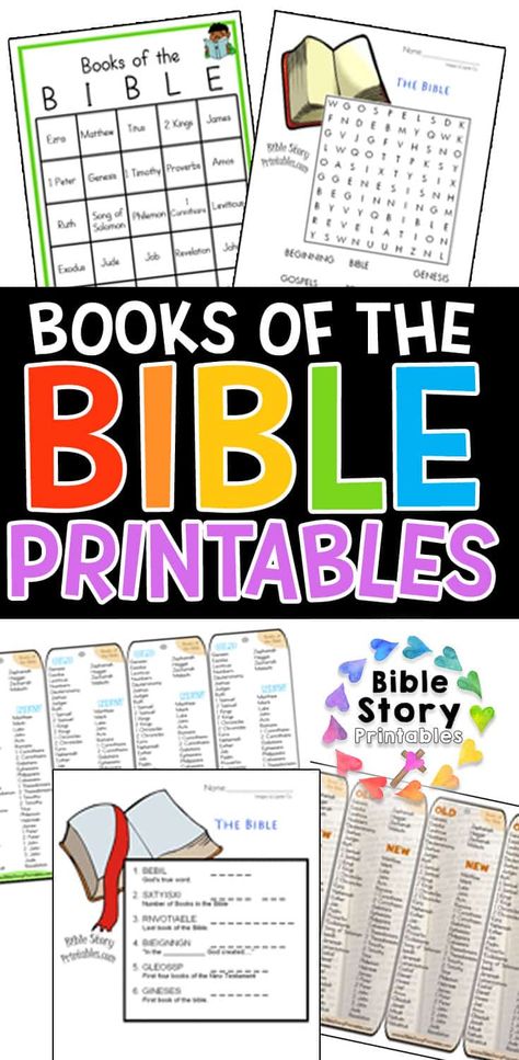 Teaching The Books Of The Bible To Kids, Bible Facts For Kids, Books Of The Bible Printable Free, Books Of The Bible Games, Bible Application, Bible Learning, The Books Of The Bible, Bible Basics, Bible Worksheets