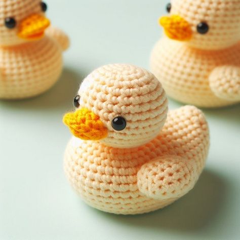 Crochet Mini Rubber Duck Free Pattern Rubber Duck Amigurumi Free Pattern, Rubber Ducky Crochet, Crochet Rubber Duck Pattern Free Amigurumi, Crochet Mini Duck Free Pattern, Small Duck Crochet Pattern, Mini Animals Crochet, Mini Duck Crochet Pattern, Rubber Ducky Crochet Pattern Free, Crocheted Duck Free Pattern