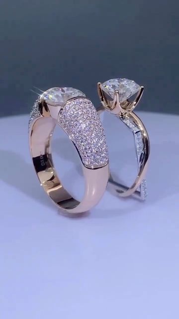 Big Diamond Engagement Rings, خواتم خطوبة, Zen Jewelry, Couple Ring Design, Cute Engagement Rings, Diamond Rings Design, S Jewelry, Gold Rings Fashion, Be Unique