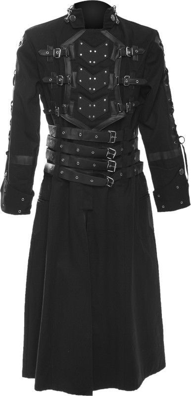 Era Victoria, Gothic Mode, Mode Steampunk, Gothic Coat, Gothic Jackets, Gothic Men, Black Trench Coat, Custom Chopper, Gothic Clothes