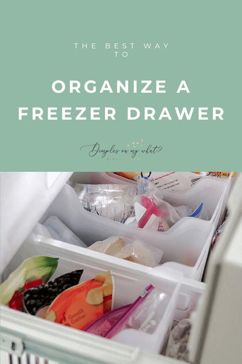 Organizing Ideas For Freezer, Freezer Must Haves, Organized Freezer Drawer, Chest Deep Freezer Organization, How To Organize A Bottom Drawer Freezer, French Door Freezer Organization, Organizing Bottom Freezer Drawer, Organize Bottom Drawer Freezer, Pull Out Freezer Organization