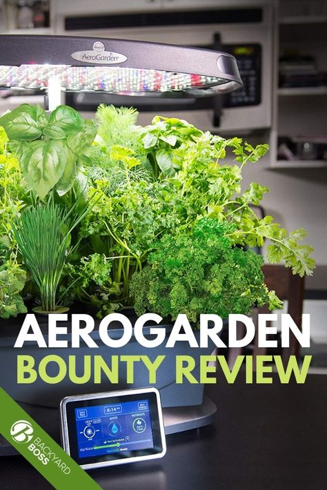 The Aerogarden Bounty hydroponic system is an easy hack for fresh veggies and herbs all year round. This countertop kitchen garden uses grow lights and seed pods for easy plant starting and growth support until harvest. This is a great option for eating fresh and awesome for kid’s science experiments! #AeroGarden #bounty #hacks #ideas #tips Aero Garden, Backyard Boss, Tiny Gardens, Eating Fresh, Hydroponic Farming, Hydroponics Diy, Herb Gardening, Hydroponic Growing, Vertical Farming