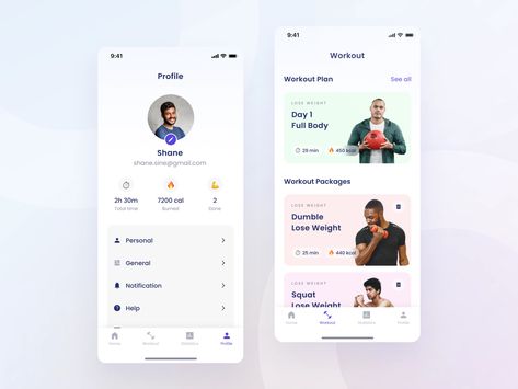 Profile Ui Mobile, Profile App Ui, Profile Ui Design, Profile Ui, Profile App, Ui Portfolio, Dashboard App, Directory Design, Health And Fitness Apps