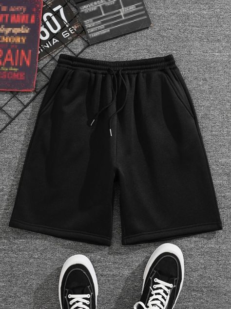 Men Drawstring Waist Slant Pocket Shorts Hawaii Clothing, Photo Layout, Football Game Outfit, Drawstring Waist Shorts, Golf Shoes Mens, Womens Golf Shoes, Golf Outfits Women, Track Shorts, Golf Pants