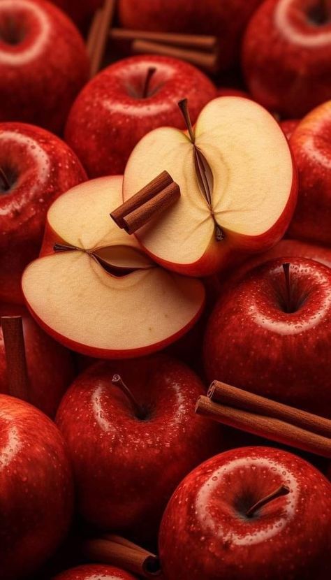 Red Apple Aesthetic, Fruit Wallpaper Photography, Aesthetic Fruits, Apple Photography, Apple Core, Fruit Picture, Fruit Wallpaper, Fruit Photography, Aesthetic Red