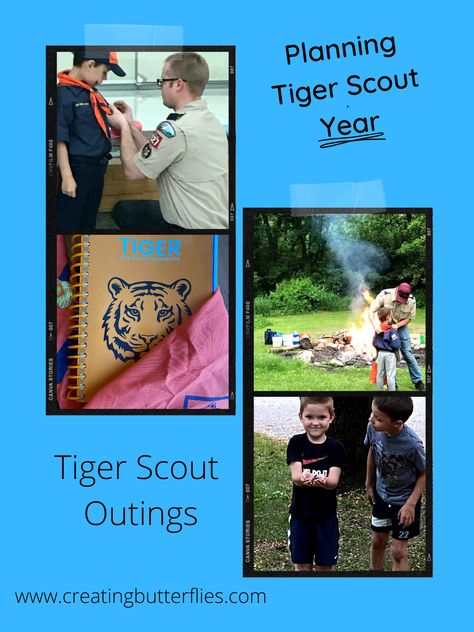 Tiger Scout Activities, Tiger Scout Den Meeting Ideas, Tiger Cub Scouts Activities, Scouts Activities, Cub Scouts Wolf, Cub Scouts Bear, Tiger Scouts, Cub Scouts Tiger, Outing Ideas