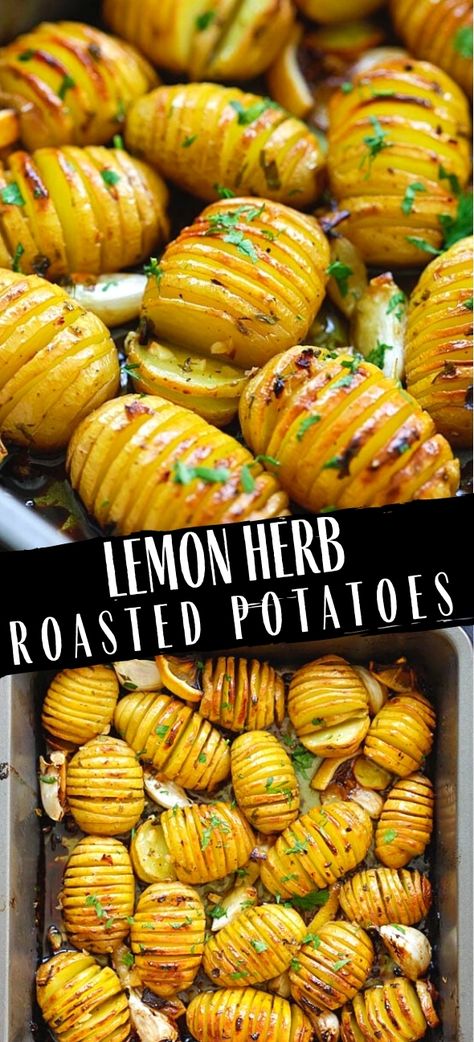 Golden Roasted Potatoes, Vegan Yellow Potato Recipes, Lemon Garlic Recipes, Yellow Potato Recipes Side Dishes, What To Make With Yellow Potatoes, Potato Recipes Oven Roasted, Yellow Savory Food, Easter Roasted Potatoes, Gold Potato Recipes Easy