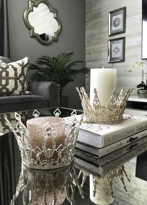 My Top 15 Amazon Glam Decor Finds - Designs by Jeana Living Room Decor Classy Elegant, Glam Dresser Decor Bedroom, Glamorous Decorating Ideas, Glamor Bathroom Ideas, Floating Shelves Glam, Classy Chic Home Decor, Spring Glam Decor, Soft Glam Decor, Fireplace Glam Decor